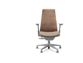 Haworth Fern Digital Knit bureaustoel Dune Rose