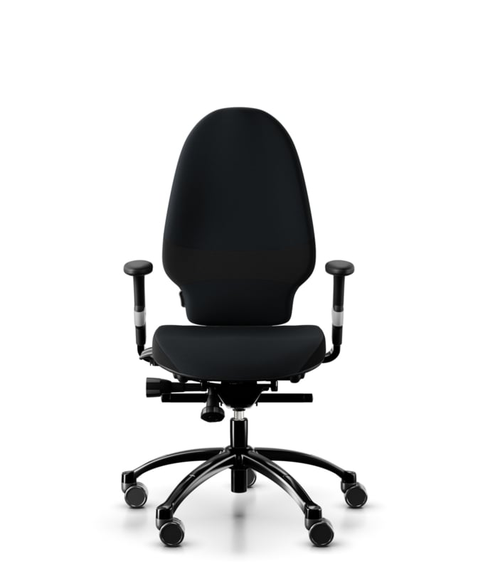RH Extend Bureaustoel model 6211 met 8s armleggers (001 RH Collectie Stoffering: Select SC 60999 (zwart) (PG2)) | RH Extend | mijnkantoorinrichting.nl