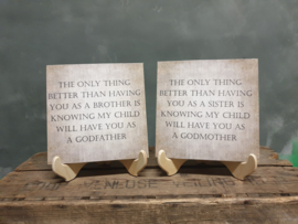 SET: Broer en Zus als  godfather and godmother vragen
