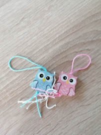 Owl Blau und Rosa