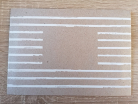 C6 Envelop Kraft Stripes