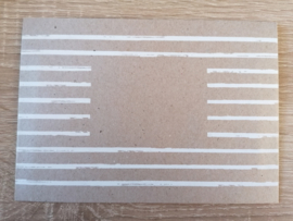 C6 Umschlag Kraft Stripes