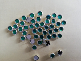 Strass steentjes midi groen