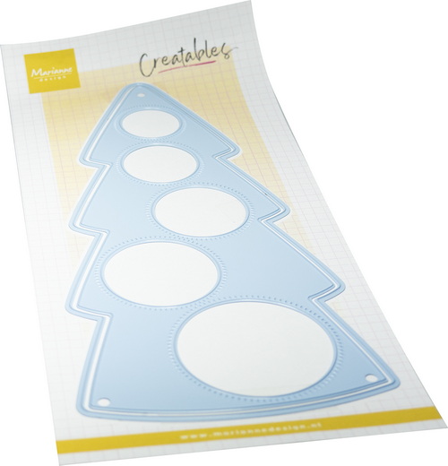 Creatables stencil Layout Christmas tree LR0918