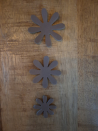 Bloemen Foam 3 x 3 Bruin