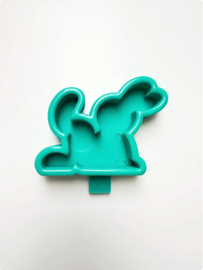 Silicone mal Konijn met poot omhoog