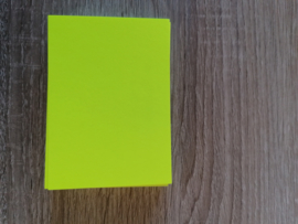 ATC / Pocketletter kaartjes  Neon geel