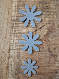 Bloemen Foam 3 x 3 Grijs