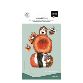 Vaessen Creative • Clear Stamps Guinea Pigs 4 7st. CAR0004