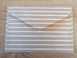 C6 Envelop Flutting grey Stripes