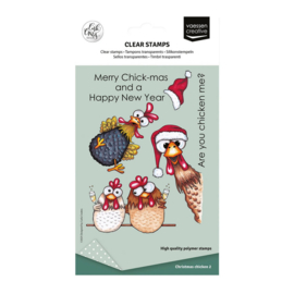 Vaessen Creative • Clear Stamps Kerstkippen 2 10st. CAR0104