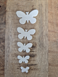 Vlinders  Foam 2 x 5 Creme