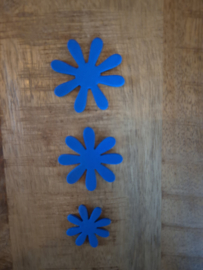 Bloemen Foam 3 x 3 Blauw