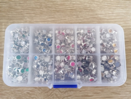 Strass steinen assorti box