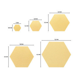 Set Hexagon ( zeshoek) 5 stuks 2137-112