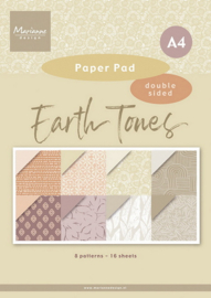Pretty Papers bloc Earth tones A4 PK9204
