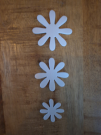 Bloemen Foam 3 x 3 Wit