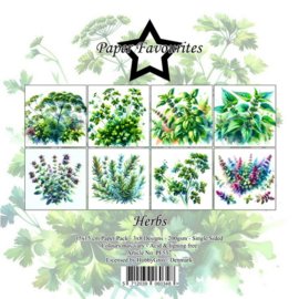  Paper Favourites 15x15 cm Herbs