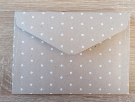 C6 Envelop Flutting Grey Dots