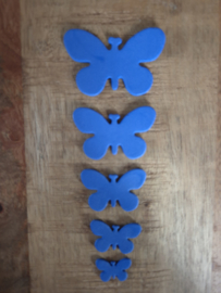 Vlinders  Foam 2 x 5 Blauw