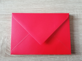 C6 Envelop Parelmoerrood