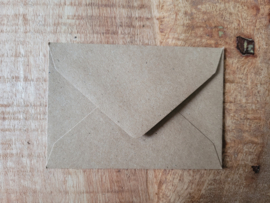 Mini-enveloppen 7x 10 cm Browny Kraft 15 stuks