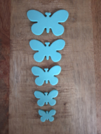 Vlinders Foam 2 x 5 Zeegroen