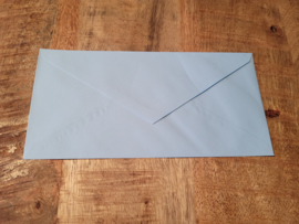 Din Lang envelop 11 x 22 cm Lichtblauw