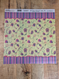 CreaMotion Flowers in Yellow Vellum/transparent