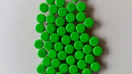 Alleen 50 sierknopjes Neon Groen 028