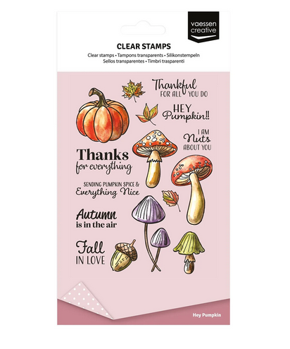 Vaessen Creative • Clear Stempels Hey Pumpkin 16st.