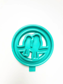 Silicone mal Krans vogels