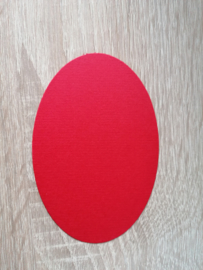 Ovaaltjes 220 grams papier Rood