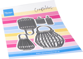 Craftables stencil Bamboo Lanterns CR1690