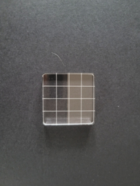 Acrylblock/ Stempelblock  4 x 4 cm