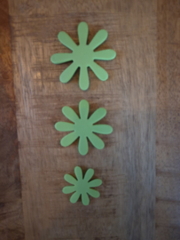 Bloemen Foam 3 x 3 Licht Groen