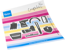Craftables stencil Farm tools by Marleen CR1693