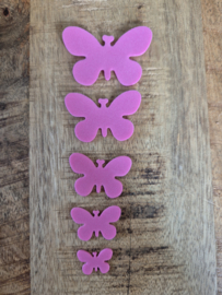 Vlinders Foam 2x 5 Fuchia