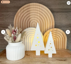 Silikonform Weihnachtsbaum mit Sternen groß