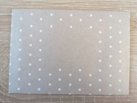 C6 Umschlag Kraft Dots