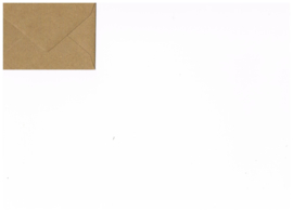 Mini envelop kraftpapier browny kraft