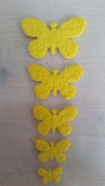 Schmetterlinge schaum 2 x 5 Gelbe