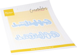 Creatables stencil Gefeliciteerd LR0905