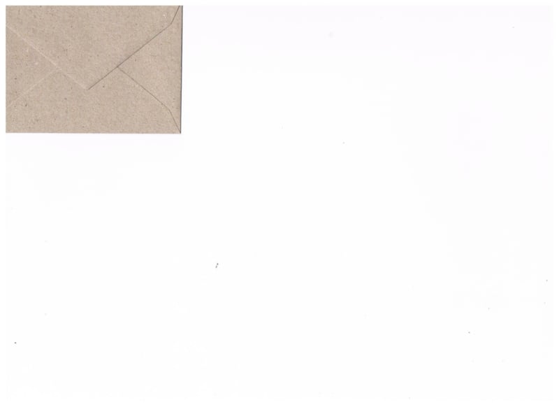 Mini envelop kraftpapier flutting grey