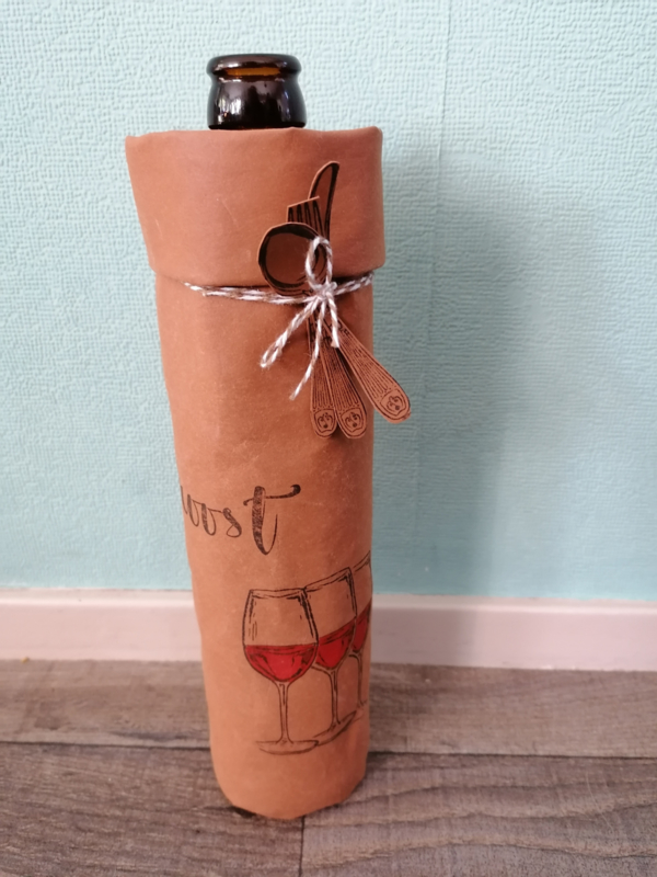 Stal voorkant Duwen Kado verpakking voor fles wijn | VOORBEELDEN | Knutsel Engeltje