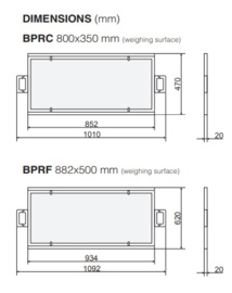 Weegplaat BPR10000F