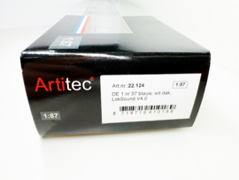 Artitec 22.124 Treinstel NS DE 1 nr. 37 blauw, wit dak (Digitaal + Sound) in ovp