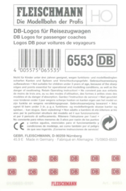 Fleischmann 6553 DB logo's