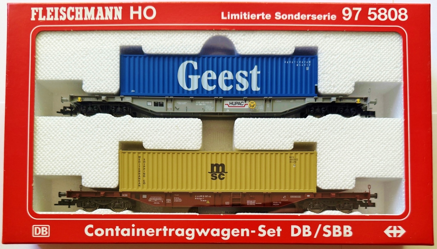 Fleischmann 97 5808 Wagenset NS in ovp