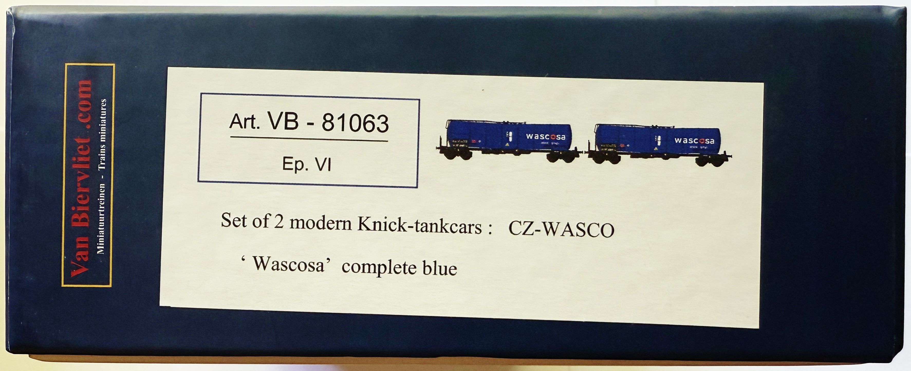 B-Models / Van Biervliet VB - 81063 Ketelwagenset 'Wascosa' in ovp